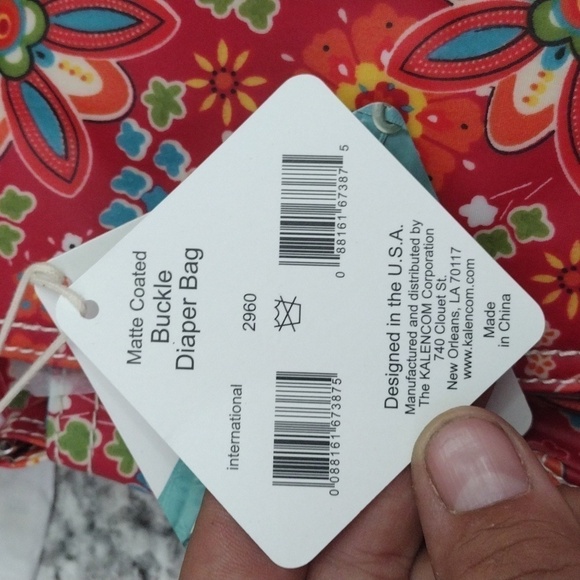 NWT Kalencom Matte Coated Buckle Diaper Bag - Picture 5 of 13